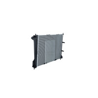 Kühler Motorkühlung Kühlrippen gelötet 492 - 406 mm Alu NRF für RENAULT CLIO