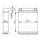 Heat exchanger for interior heating 170 mm - 152 mm NRF for e.g. MB SPRINTER