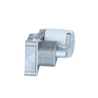 Housing oil filter with oil cooler filter NRF for e.g. FORD FOCUS