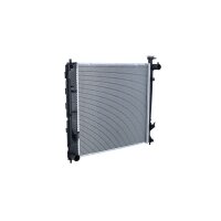 Radiator engine cooling 485 - 470 mm alu NRF for e.g. KIA CARENS