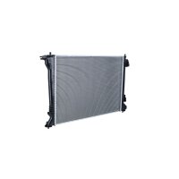 Radiator Engine cooling fins brazed 643 - 475 mm alu NRF for e.g. HYUNDAI TUCSON