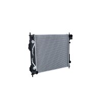 Radiator engine cooling 480 - 411 mm alu NRF for e.g. KIA SOUL