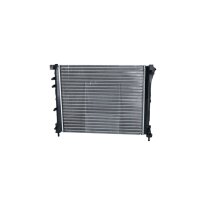 Radiator engine cooling 480 - 398 mm alu NRF for e.g. FIAT 500