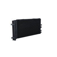 Air conditioning condenser with sealing ring NRF for BMW 2 among others