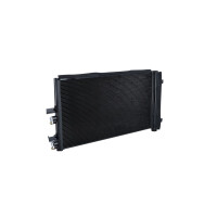 Air conditioning condenser with sealing ring NRF for BMW 2 among others