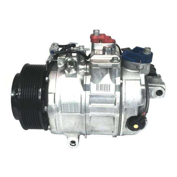 Compressor air conditioning with V-ribbed belt pulley 110mm NRF for BMW 1