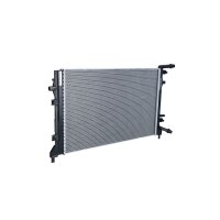 Radiator engine cooling 627 - 398 mm alu NRF for e.g. SEAT ALTEA