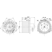 Interior fan fresh air recirculation NRF suitable for PEUGEOT 4008 and others