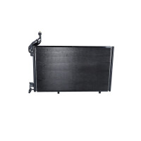 Air conditioning condenser with sealing ring NRF fits FORD FIESTA