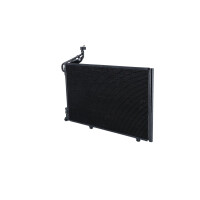 Air conditioning condenser with sealing ring NRF fits FORD FIESTA