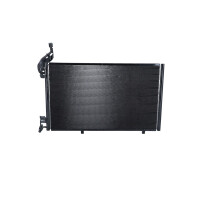 Air conditioning condenser with sealing ring NRF fits FORD FIESTA