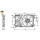 Engine cooling fan anti-overheating NRF suitable for e.g. OPEL INSIGNIA