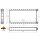 Heat exchanger interior heating 124 mm - 279 mm NRF for e.g. LAN ROVER SPORT