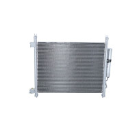 Air conditioning condenser with sealing ring NRF fits NISSAN MICRA