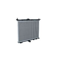 Radiator engine cooling 528 - 382 mm alu NRF for e.g. PEUGEOT 208