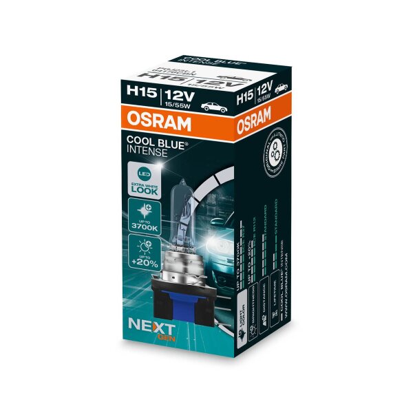 OSRAM COOL BLUE INTENSE H15 3.700K Halogen-Scheinwerferlampe
