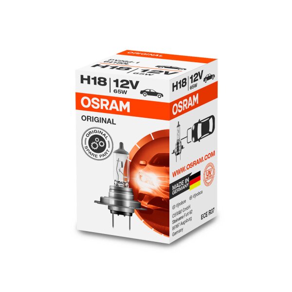 OSRAM ORIGINAL LINE H18 Halogen-Scheinwerferlampen 1700lm 55W