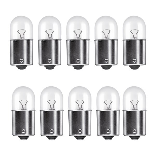 10 Glühlampen R5W 24V mit Metallsockel OSRAM ORIGINAL LINE passend für PKW