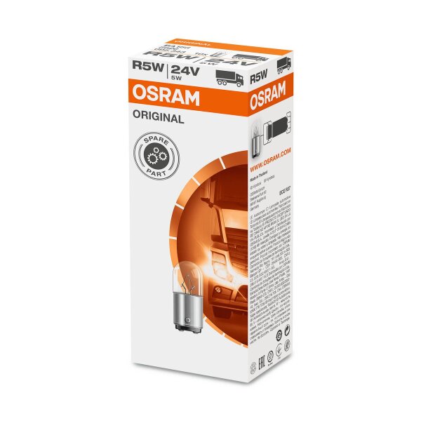 10 bulbs R5W 50lm OSRAM ORIGINAL METAL suitable for various cars