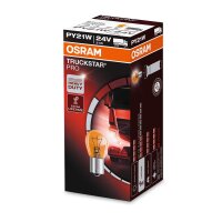 10 Glühlampen PY21W 24V OSRAM TRUCKSTAR PRO passend...