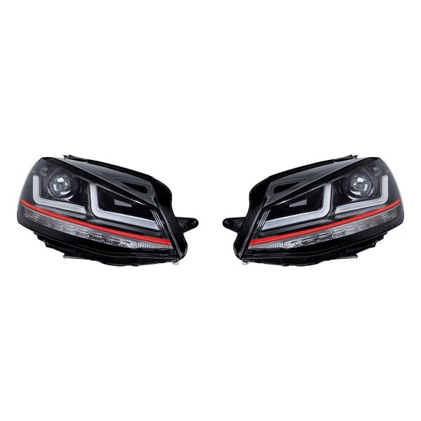 Headlight set LED OSRAM LEDriving suitable for Golf VII GTI +200% brighter