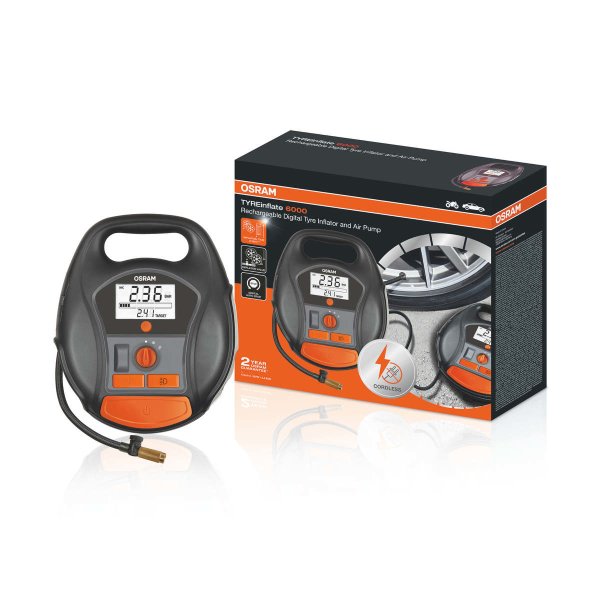 OSRAM TYREinflate 6000 wireless tire & air pump auto-stop 12V