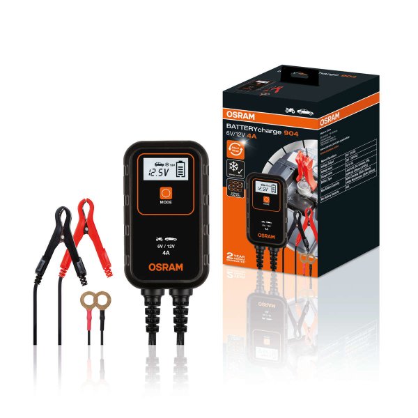 OSRAM BATTERYcharge 904 vehicle battery maintenance device 12V battery charger