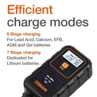 Battery charger 4-12V 1.5m cable OSRAM BATTERYcharge 904 for cars