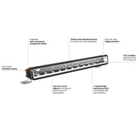 Auxiliary headlamp LED 30W screwed R10 6,000K 2,600lm OSRAM LIGHTBAR SX300