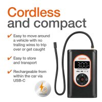 OSRAM TYREinflate 4000 rechargeable cordless tyre inflator with auto-stop