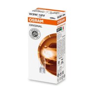 10 Glühlampen W3W 12V 22lm OSRAM ORIGINAL LINE...