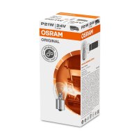 10 bulbs P21W 24V OSRAM ORIGINAL LINE suitable for...