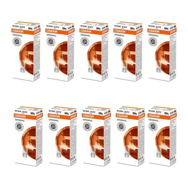 10 Glühlampen W3W 24V Licht-Experte OSRAM ORIGINAL LINE passend für diverse PKW