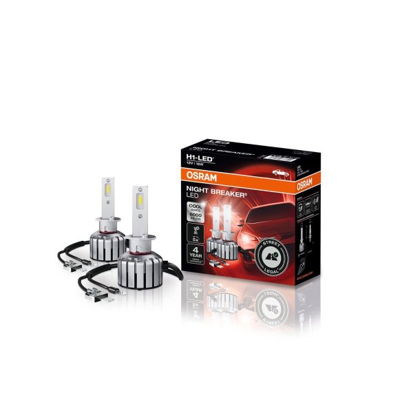 2 OSRAM NIGHT BREAKER H1-LED retrofit lamps 1550lm 6000k