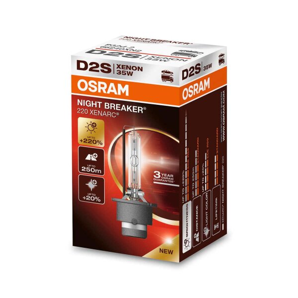 OSRAM XENARC NIGHT BREAKER 220 D2S Xenon-Scheinwerferlampe 3200lm