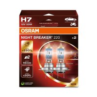2 OSRAM NIGHT BREAKER 220 H7 Halogen-Scheinwerferlampen...