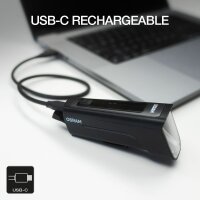 Bicycle light set LED 3.7V 6,300K 100lm OSRAM rechargeable cool white