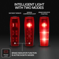 Bicycle light set LED 3.7V 5,400K 115lm OSRAM rechargeable cool white