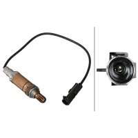Lambdasonde Sprungsonde 1-polig 285 mm Kabel HELLA für u.a. DAEWOO Lanos