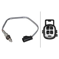 Lambdasonde beheizt 4-polig 420 mm Kabel HELLA für u.a. LAND ROVER Discovery IV