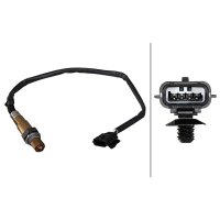 Lambdasonde beheizt 4-polig 390 mm Kabel HELLA für RENAULT TWINGO