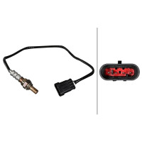 Lambdasonde beheizt 4-polig 550 mm Kabel HELLA für u.a. FIAT MULTIPLA