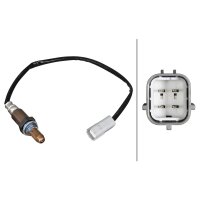 Lambdasonde beheizt 4-polig 330 mm Kabel HELLA für u.a. NISSAN Teana II