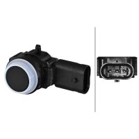 Rear parking aid sensor, 3-pin HELLA for SKODA Kodiaq and others