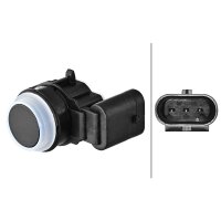 Sensor Einparkhilfe hinten Anbau 3-polig HELLA für u.a. BMW 1er