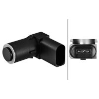 Rear parking aid sensor, 3-pin HELLA for SKODA Superb I and others