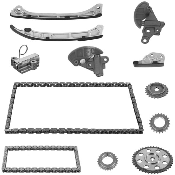 Timing Chain Kit for Oil Pump with chain tensioner PARTSTEC for e.g. MAZDA 6