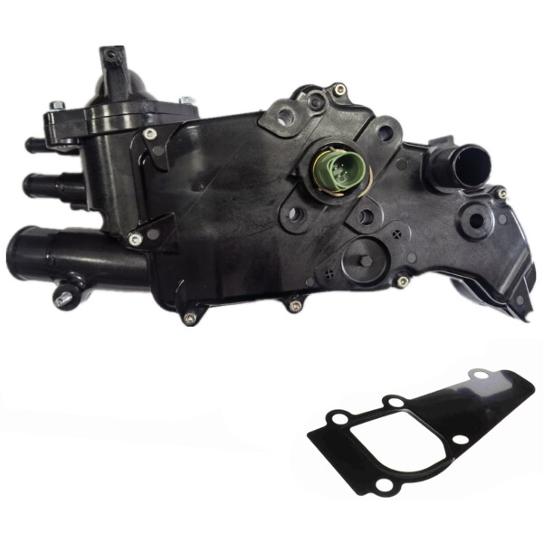 Thermostat Housing Plastic housing with Sensor PARTSTEC for PEUGEOT 406