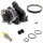 Thermostat Housing plastic with timing belt with Sensor PARTSTEC for AUDI A4