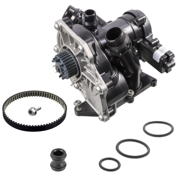 Thermostat Housing plastic with accessories with thermostat PARTSTEC for AUDI